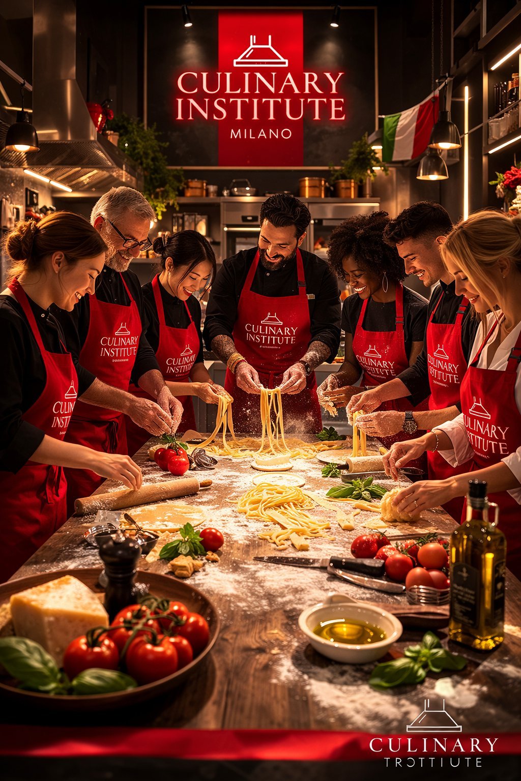 Cocinando en Milán, Italia